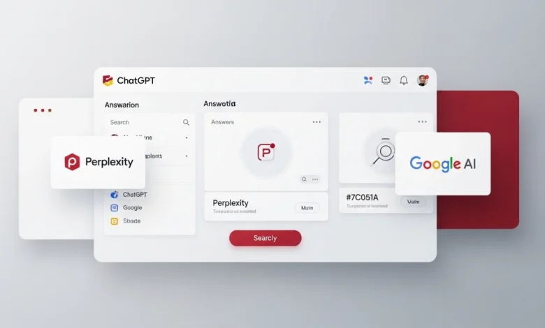 تصویر واقعیگرای شاخص درباره LLMO و بهینهسازی برای پاسخهای هوش مصنوعی